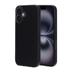 Zwarte beschermhoes iPhone 16