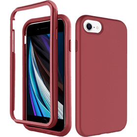 iPhone SE2020/SE2022 screenprotector & hoes rood