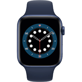 Apple Watch Series 6 44 mm en aluminium bleu Wi‑Fi avec bracelet sport bleu