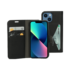 Zwarte Bookcase iPhone 12 Mini & 13 Mini 