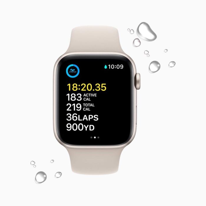 Reconditionnée Apple Watch SE 2022 40 mm aluminium or Wi‑Fi avec bracelet sport rose