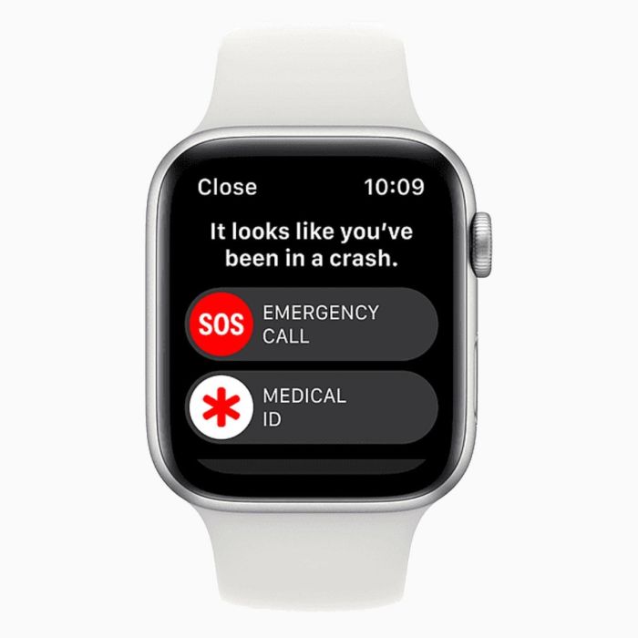 Reconditionnée Apple Watch SE 2022 40 mm aluminium argent Wi‑Fi avec bracelet sport blanc