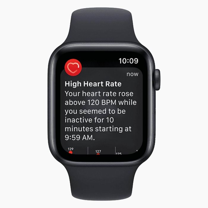 Apple Watch SE 2022 reconditionnée 40 mm aluminium noir Wi‑Fi avec bracelet sport noir