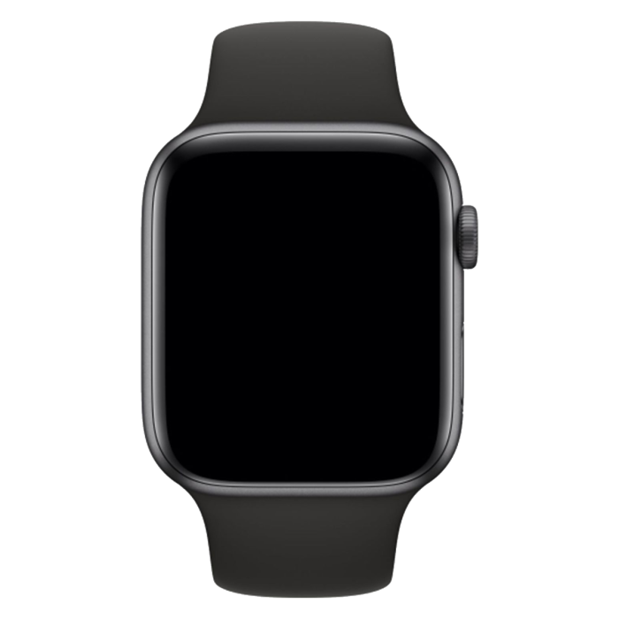 Bracelet sport noir Apple Watch 44mm