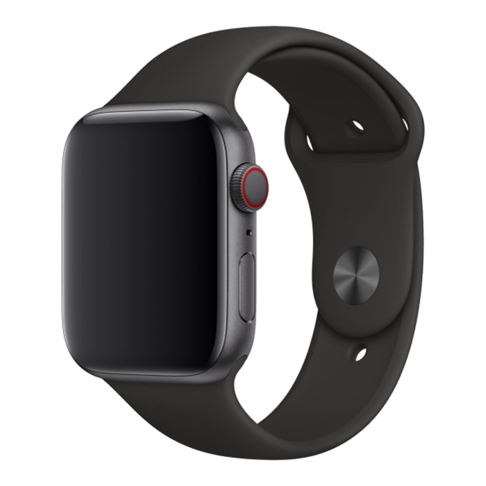 Bracelet sport noir Apple Watch 44mm
