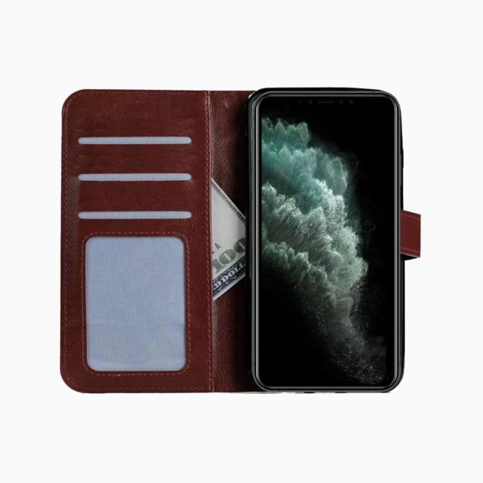 Bookcase bruin voor iPhone 11 Pro