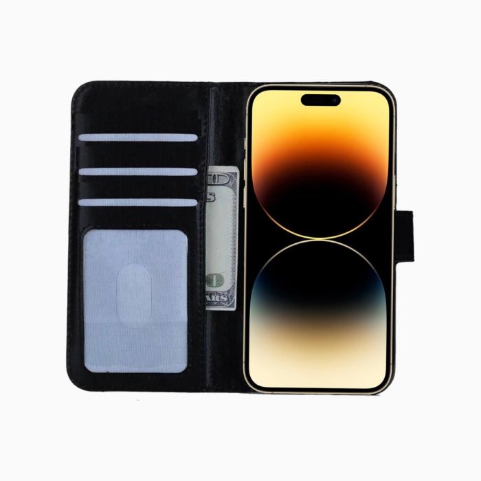 Bookcase iPhone 14 Pro Max Black