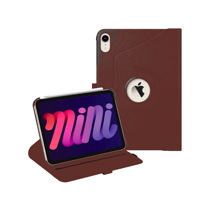 Draaibare iPad hoes voor iPad Mini 6 - Bruin
