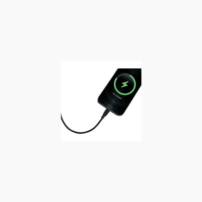 Car Charger 30W Dual USB-C/A Kabel Zwart                            