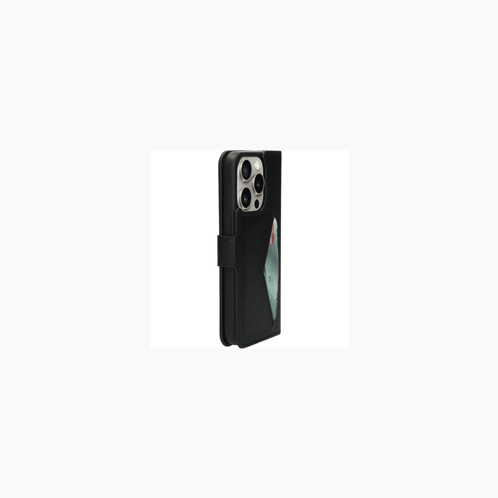 Zwarte Bookcase iPhone 15 Pro                             