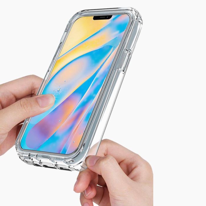 iPhone 12 Mini screenprotector & hoes transparant