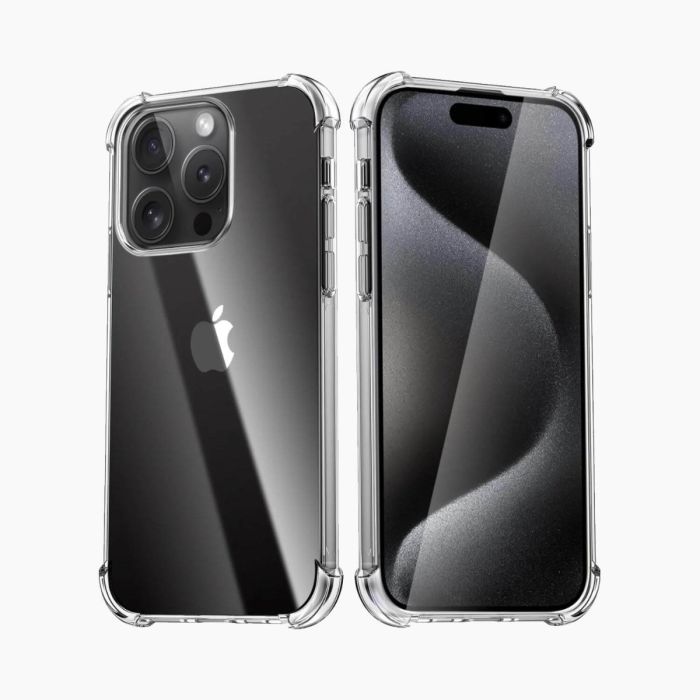 Anti burst case transparant iPhone 15 Pro Max                          
