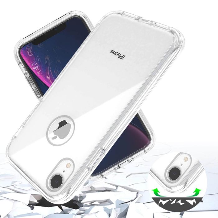 iPhone XR verre trempé & coque transparent
