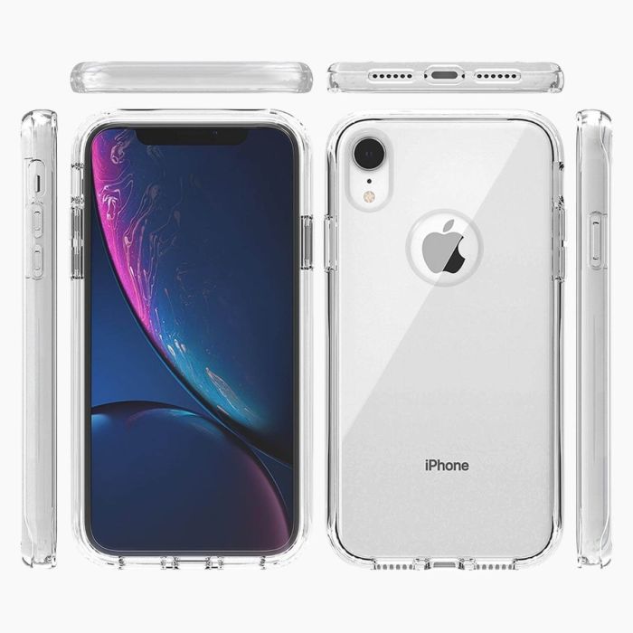iPhone XR verre trempé & coque transparent