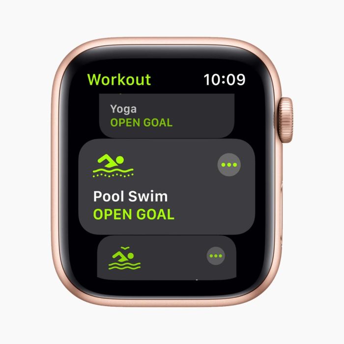 Apple Watch SE 2020 40 mm en aluminium doré reconditionnée, Wi‑Fi, avec bracelet sport blanc antique