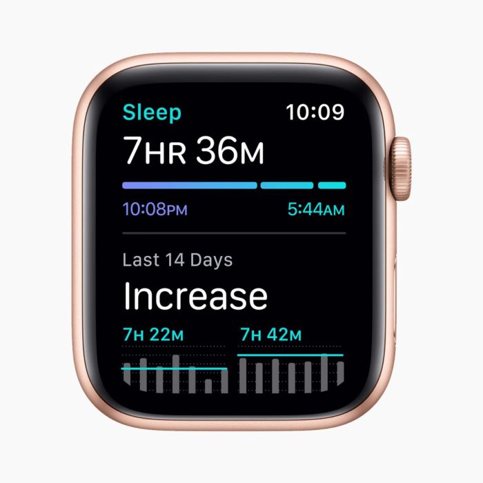 Apple Watch SE 2020 reconditionnée 40 mm en aluminium doré Wi‑Fi avec bracelet sport blanc antique