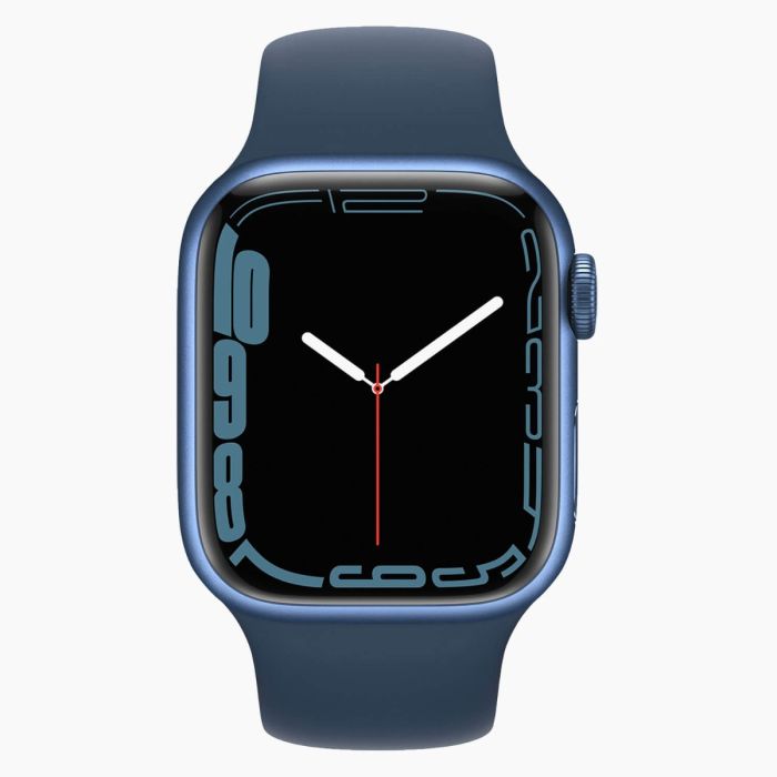 Apple Watch Series 7 41 mm en aluminium bleu Wi‑Fi avec bracelet sport bleu