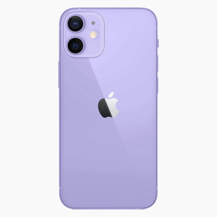 Refurbished iPhone 12 Mini 64GB Paars achterkant