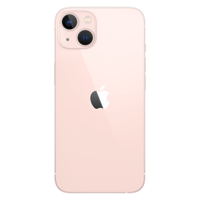 iPhone 13 roze, achterkant met dubbele camera                            