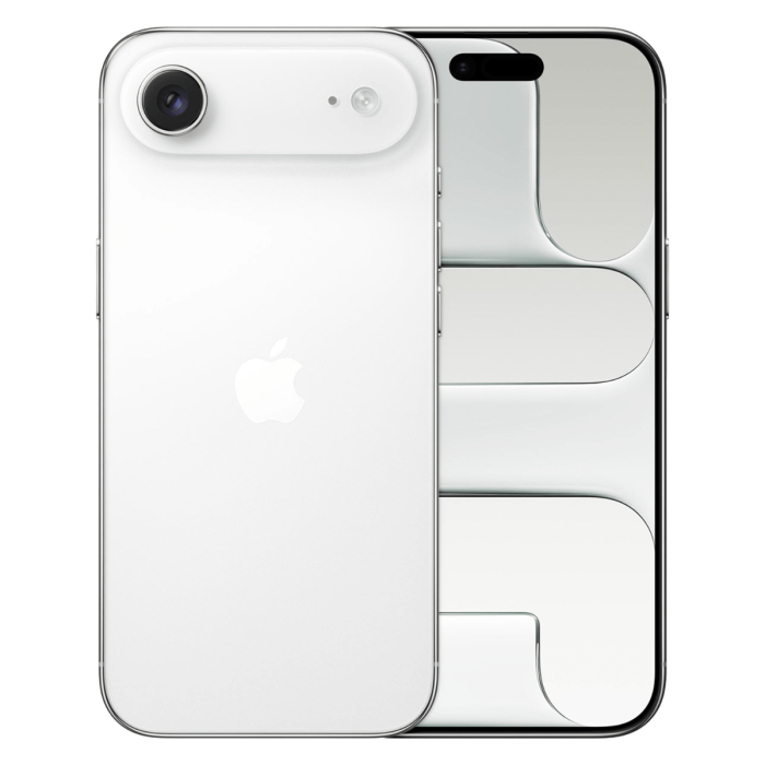 iPhone Air wolkwit, voor- en achterkant