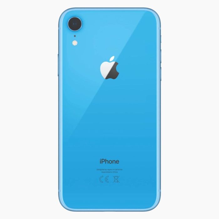 iPhone XR reconditionné 128 Go, dos bleu