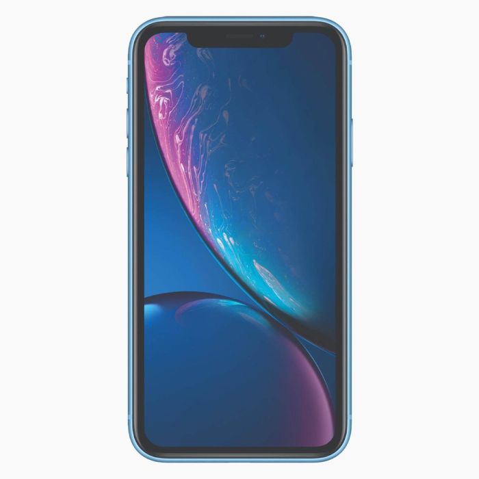 iPhone XR reconditionné 128 Go, face avant bleue