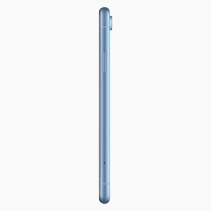 iPhone XR reconditionné 128 Go Bleu (vue latérale)