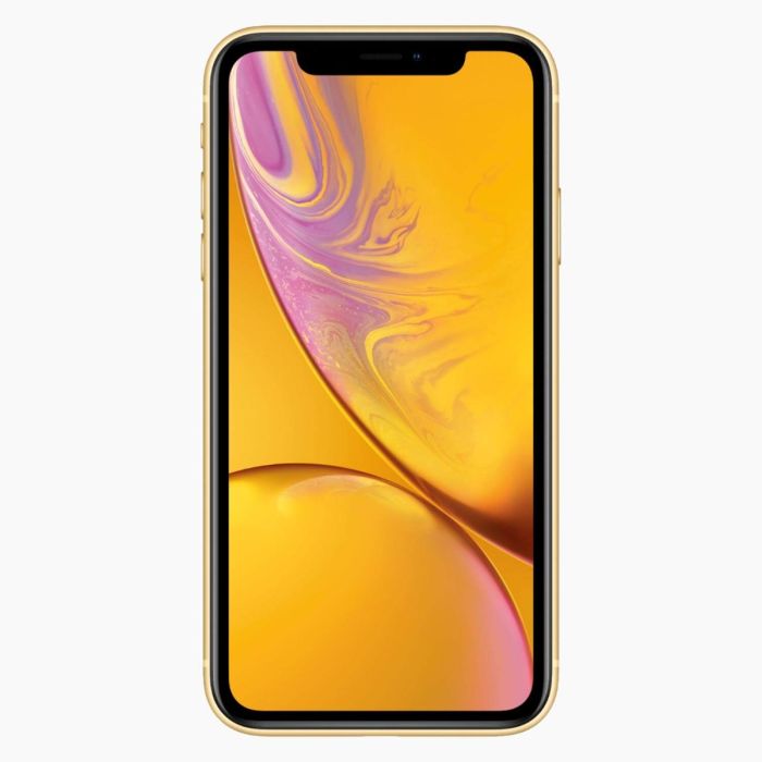 Reconditionné iPhone XR 128 Go jaune face avant