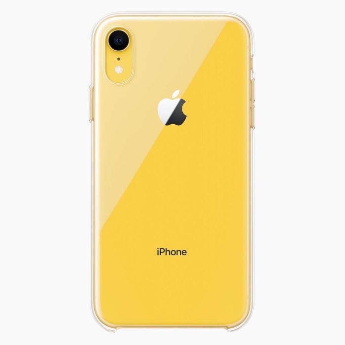 iPhone XR coque en silicone transparent