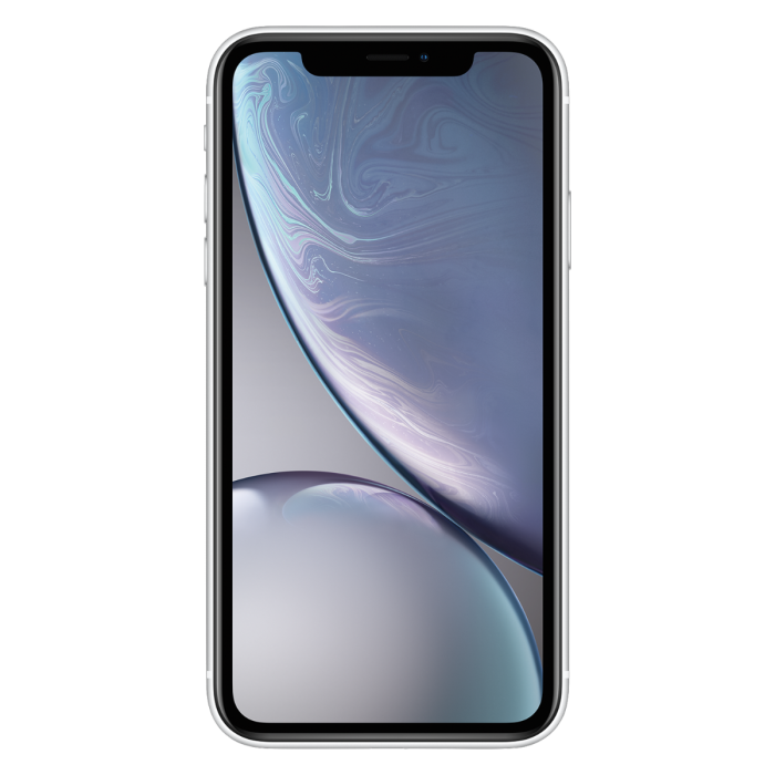 iPhone XR wit, voorkant met scherm                            