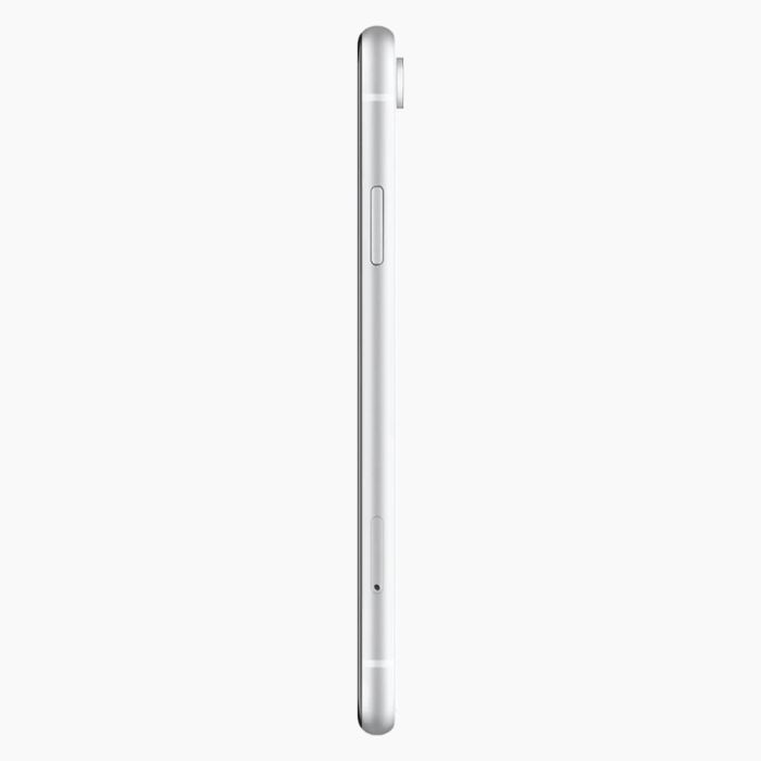 iPhone XR reconditionné 128 Go blanc côté