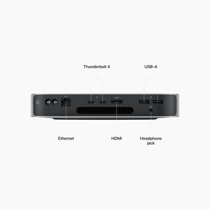 Reconditionné Mac Mini M2 8 Go 256 Go Argent (2023)