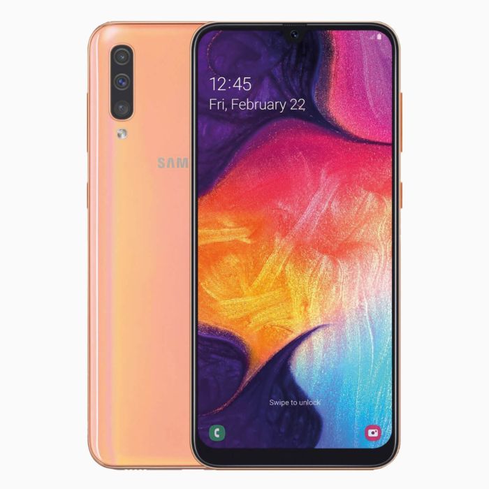 reconditionné-samsung-galaxy-a50-corail-avant-arrière-vignette