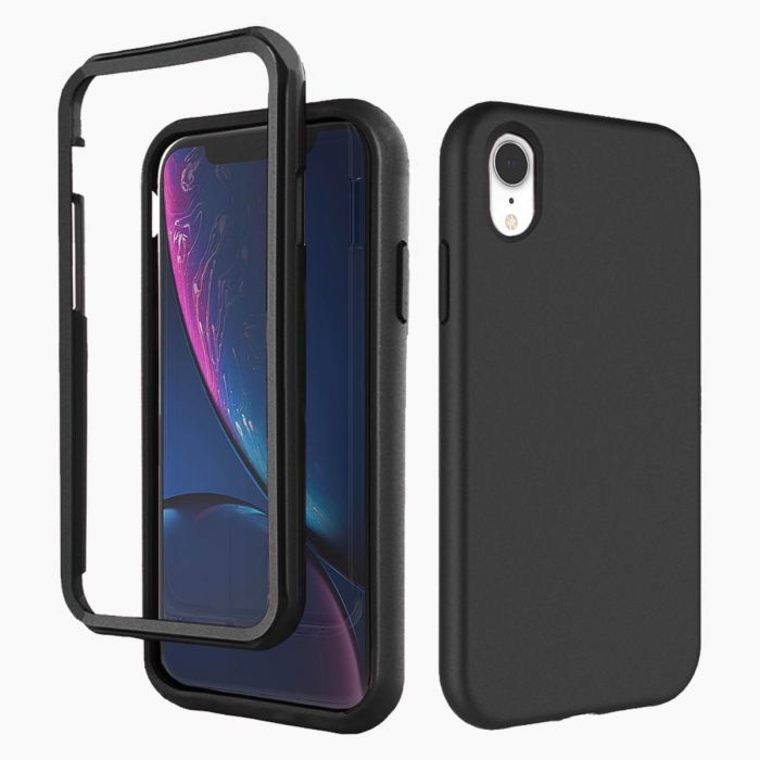 Peuter Viool ritme Zwarte 360-graden hoes voor iPhone XR | Morgen in huis!