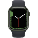 Refurbished Apple Watch Series 7 41mm aluminium groen wifi met zwart sportbandje