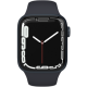 Refurbished Apple Watch Series 7 41mm aluminium zwart wifi met zwart sportbandje                            
                                                        