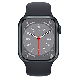 Refurbished Apple Watch Series 8 45mm aluminium zwart wifi met zwart sportbandje                            
                            