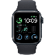 Refurbished Apple Watch SE 2022 40 mm aluminium zwart 4G met zwart sportbandje             