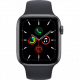 Apple Watch SE 2020 40 mm aluminium noir wifi reconditionné avec bracelet sport noir 
                            