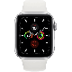 Apple Watch Series 5 44 mm aluminium argent 4G reconditionné avec bracelet sport blanc
                            