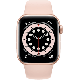 Apple Watch Series 6 40 mm aluminium or wifi reconditionné avec bracelet sport blanc antique                                      
