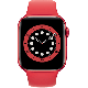 Apple Watch Series 6 40 mm aluminium rood wifi met rood sportbandje                            