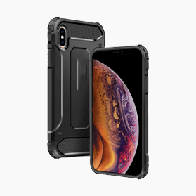Anti Burst étui noir pour iPhone X/XS                            