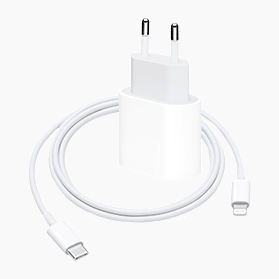 USB-C-naar-lightning laadset                            