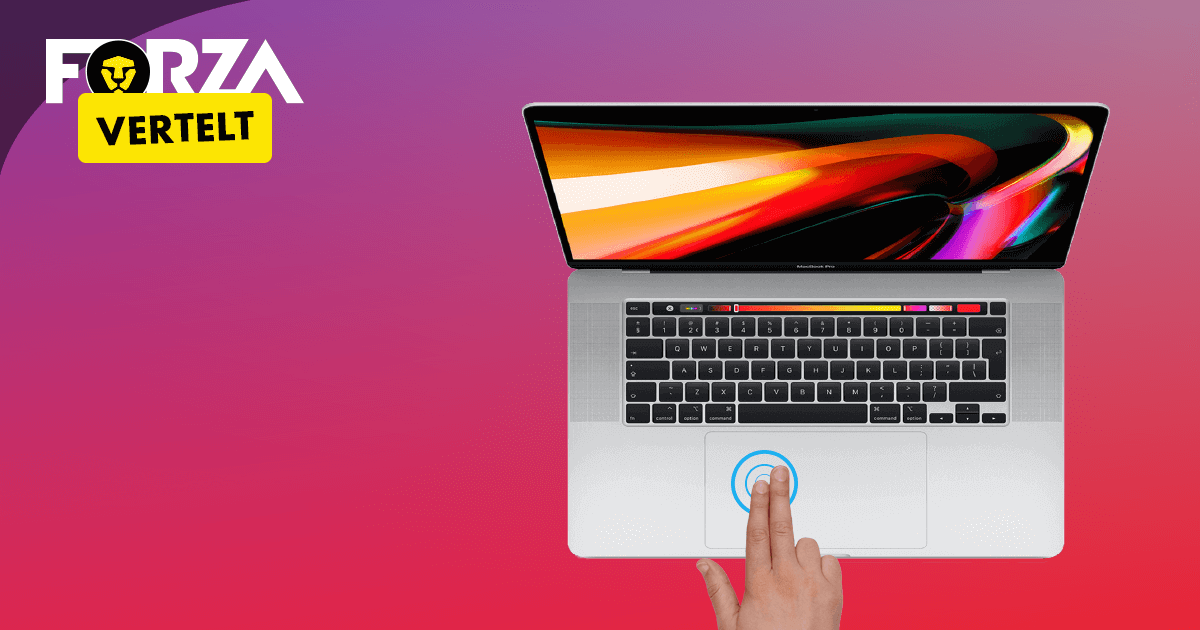 zo werkt de multi touch apple op trackpad macbook