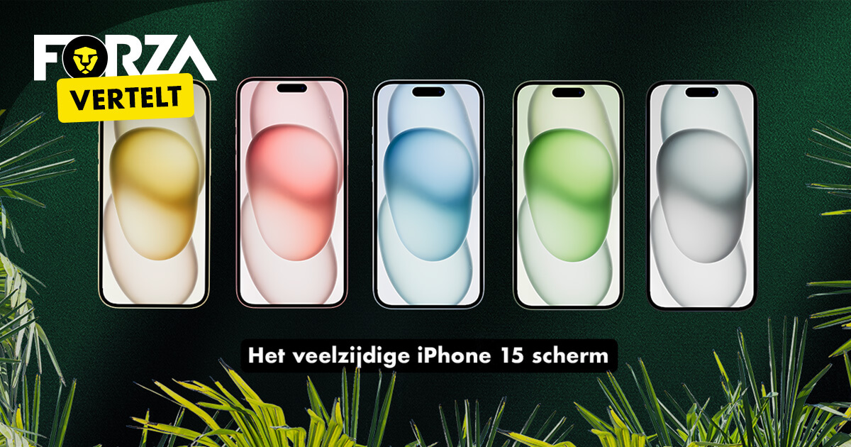 L'écran de l'iPhone15 dans toute sa gloire
