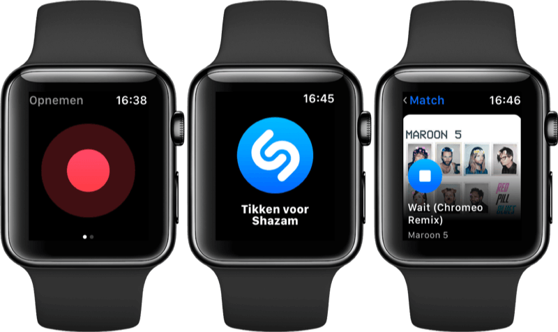 Shazam op Apple Watch