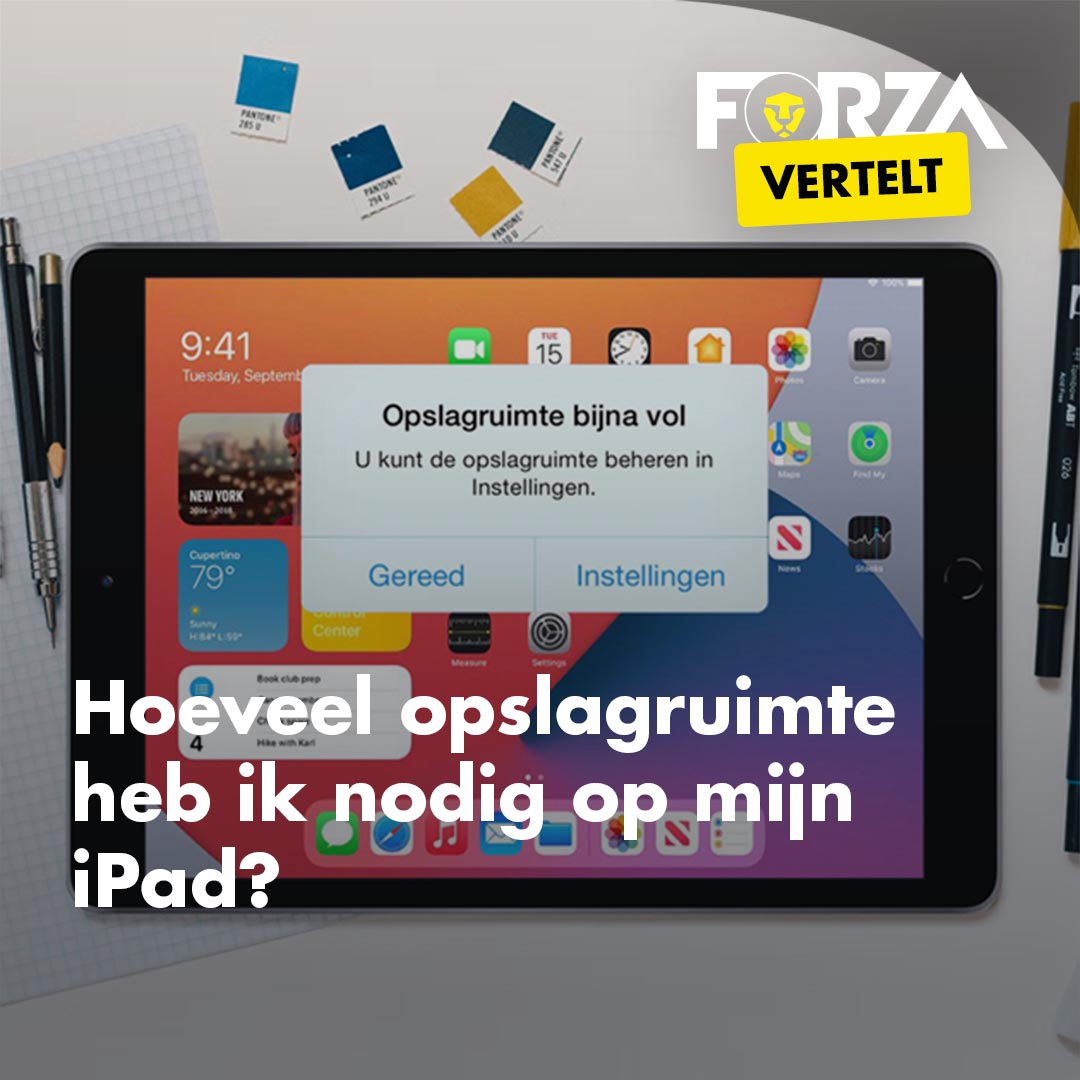 iPhone en iPad opslagruimte kiezen