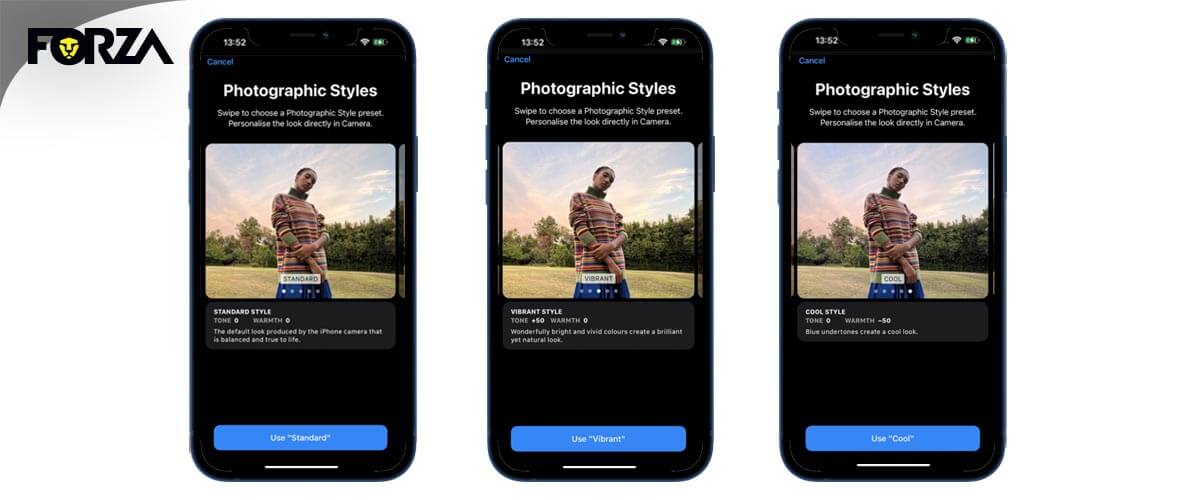 Styles photographiques de l'iPhone 13
