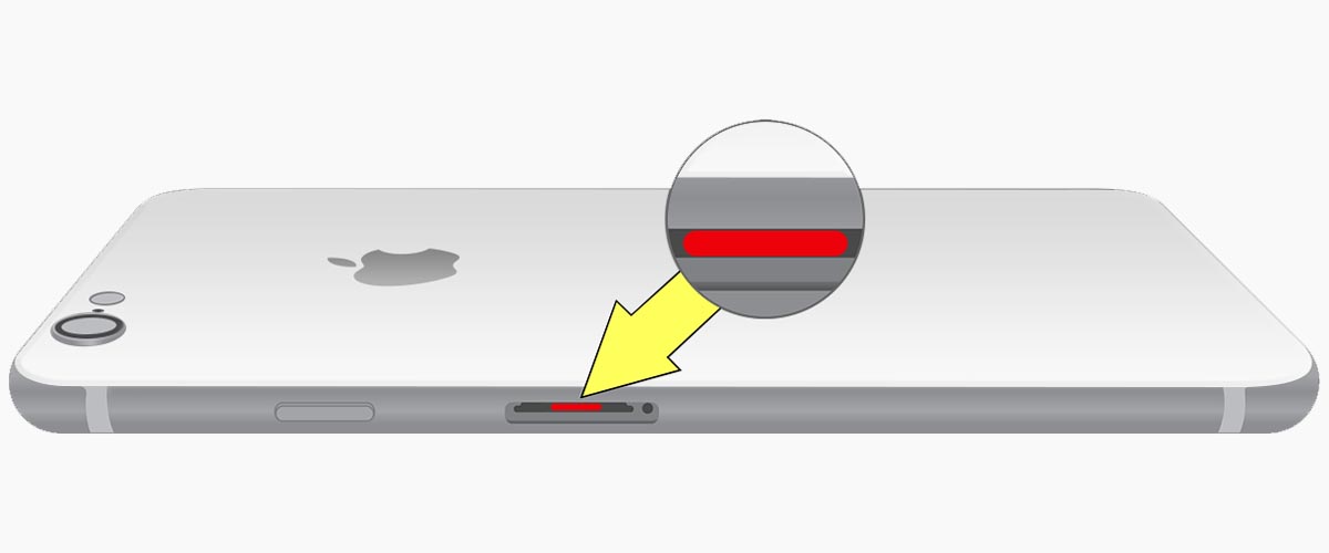iPhone 8 vloeistof-indicator